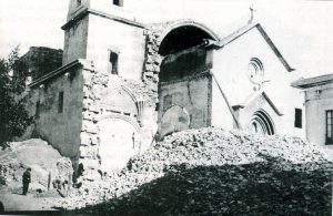 El Templo destruido por el incendio de 1936